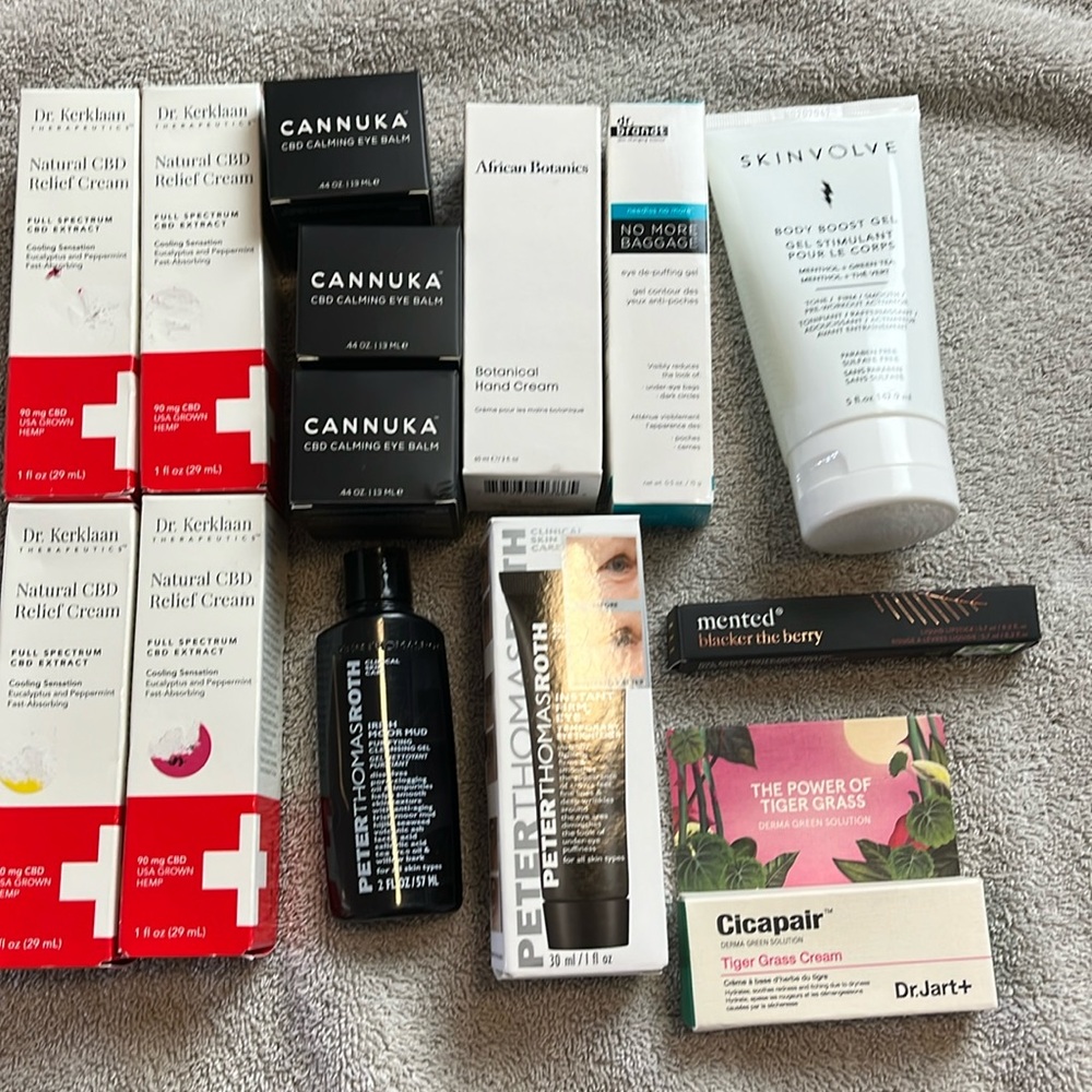 Fab Fit Fun items.. Assorted Skincare and Relief Creams